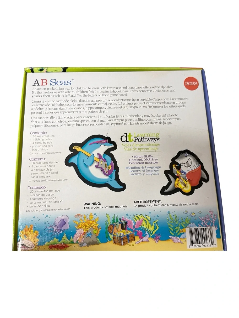 Discovery Toys AB Seas Magnetic Alphabet Learning Game  Like new